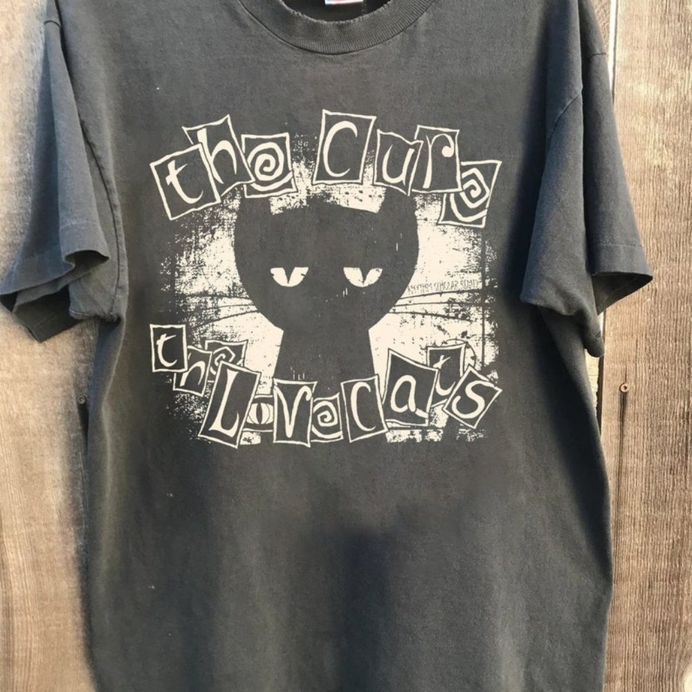 Lovecat The Cure Tshirt, 2024 The Cure Band Tour Concert Shirt, Graphic The Cure